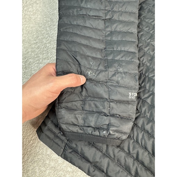 Eddie Bauer Jacket Mens Medium Black StormDown 800 Down Puffer Insulated Zip - Picture 2 of 9